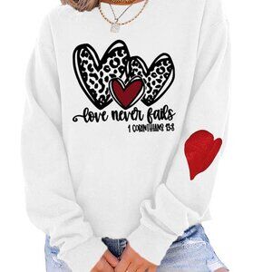 Love Never Fails Top Lightweight Sweatshirt